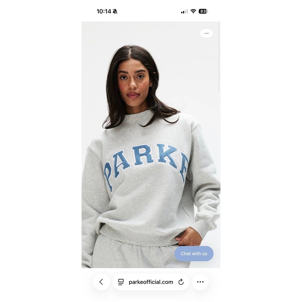 PARKE RARE DENIM GREY vintage mockneck